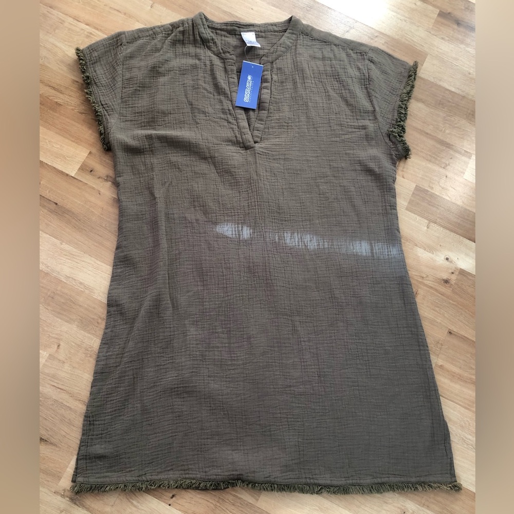 Women’s Olive Swim Coverup Tunic